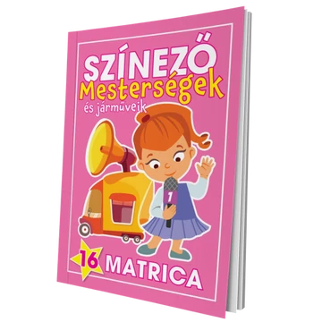 Színező - Mesterségek és járműveik (lányok)