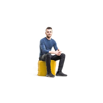 Sárga babzsák puff