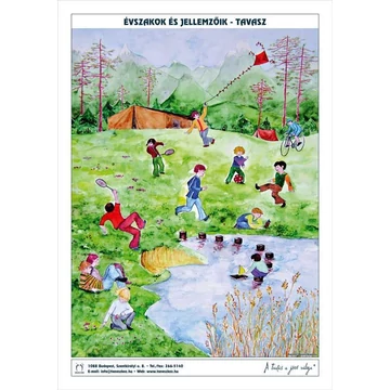 Évszakok és jellemzőik - tél 1 db 60 x 85 cm