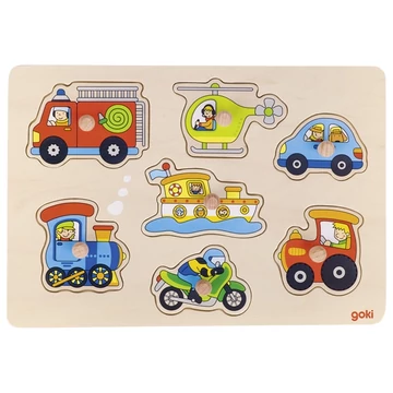 Fogantyús puzzle - GOKI járművek