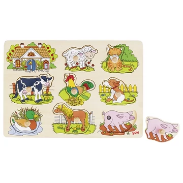 Hangot adó puzzle - farm állatok