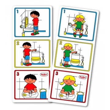 Hogyan használjuk a WC-t? (lány) - képkártya