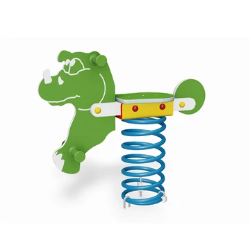 Rugós játék HDPE Orrszarvú