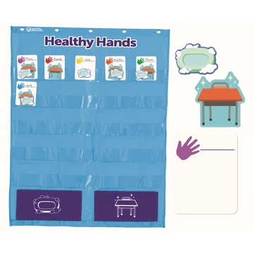 Osztálytermi higiénia fali kártyatartó