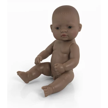 Baba, 32 cm, ruha nélkül, latin-amerikai fiú