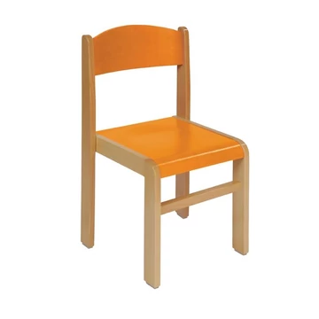 Bükkfa szék - ülésmagasság 31 cm - narancssárga