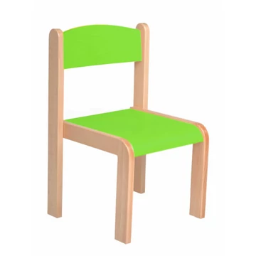 Bükkfa szék - ülésmagasság 35 cm - zöld