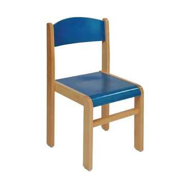 Bükkfa szék - ülésmagasság 38 cm - kék