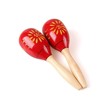 Maracas (virágmintás) - piros - közepes
