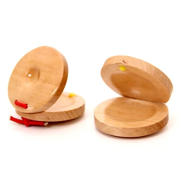 Kasztanyetta fából, 5,5 cm átmérőjű