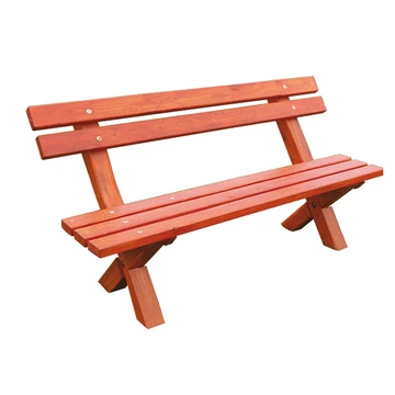 Háttámlás kerti pad