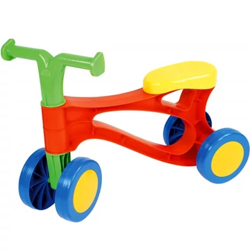 Lábbal hajtós piros kismotor