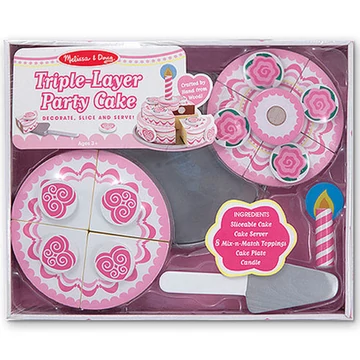Sütés főzés emeletes torta fa játék szett