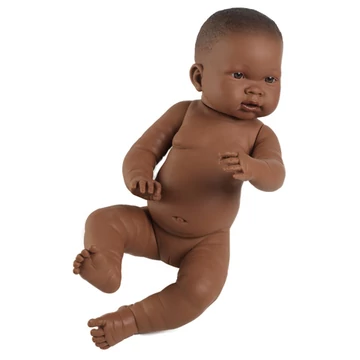 Lány csecsemő baba néger 45 cm