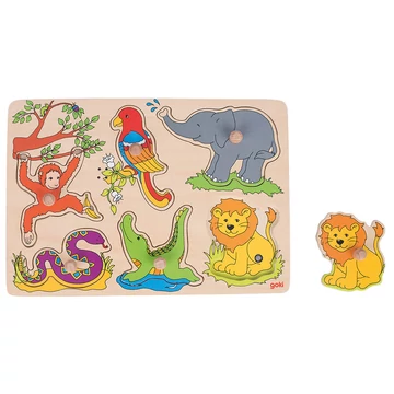 Hangot adó puzzle - Állatkerti állatok