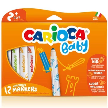 Carioca színes baba filctoll - 12 darabos