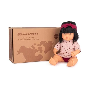 Lány baba - 38 cm-es - ruhában
