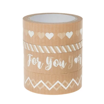 Washi  Tape  ragasztószalag  -  hotfoil  barna  papír
