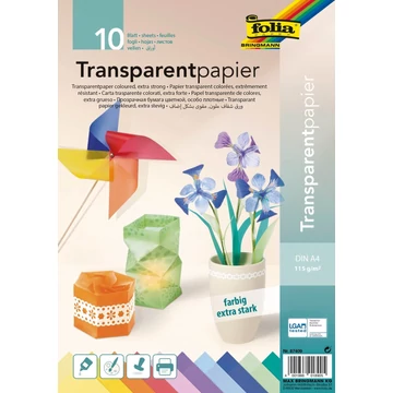 Transzparenspapír extra erős 115 g/m², A4, 10 levél