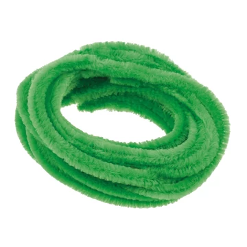 Zsenília 8 mm, 10 db, 50 cm hosszú, világoszöld