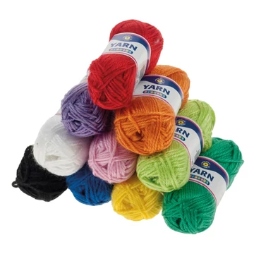 Kézimunka fonal készlet, 10 x 10 g (kb.36 m)