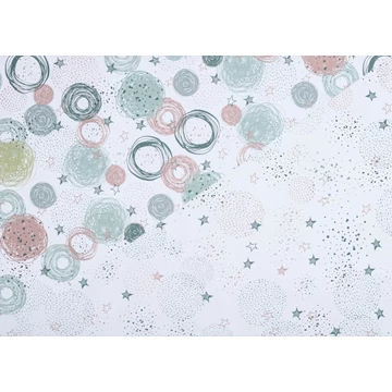 Mintás fotókarton - csillagok & pöttyök, kb. 50 x 70 cm, pasztell színek, 1 ív