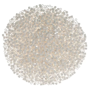 Vasalható gyöngy, kb. ø 5 x 5 mm, 6.000 db, átlátszó fehér