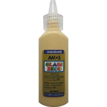 Üvegmatrica festék kontúr, 22 ml, arany