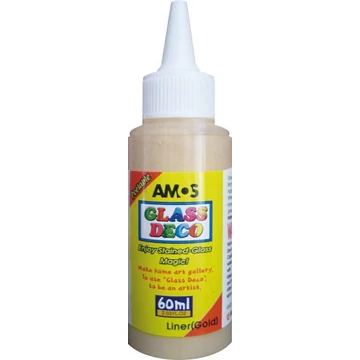 Üvegmatrica festék kontúr, 60 ml, arany