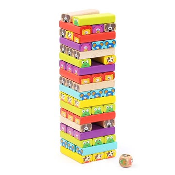 Leboruló torony (állatos) - jenga