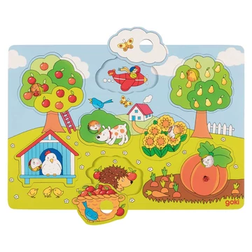 Puzzle kirakó - kert