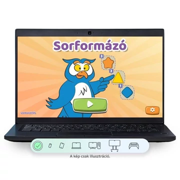 Sorformázó - magyar nyelvű szemvezérlős oktatási szoftver