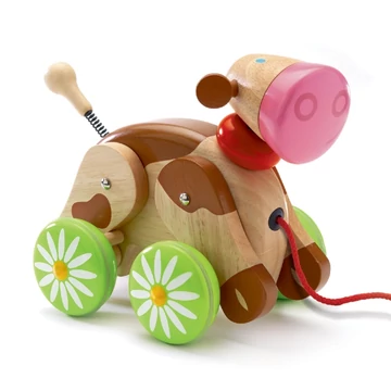 Húzható játék - Molly, a sétálló tehén