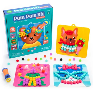 Pom Pom készlet: Állatos öltöztető
