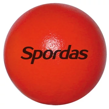Bőrhatású hablabda 16 cm piros