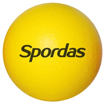 Bőrhatású hablabda 18 cm sárga