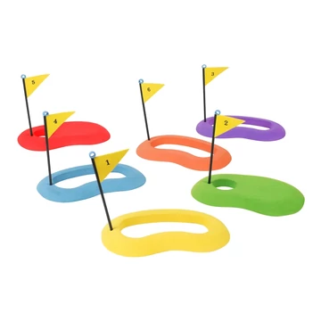 6 db golf putting célpont szett