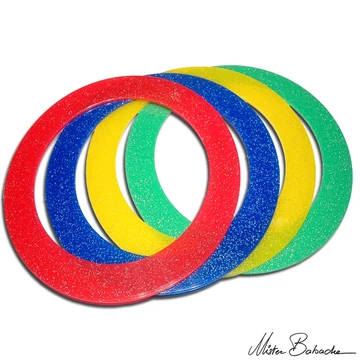 Mr Babache csillámos zsonglőr karika 32 cm – piros