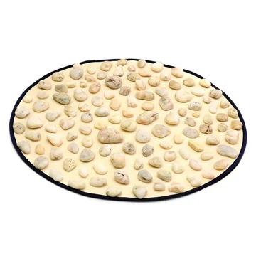 Természetes kavics masszázs szőnyeg 44 cm átmérő