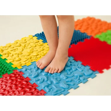 Puzzle Mix 8 elemből álló ortopédiai masszázs szőnyeg