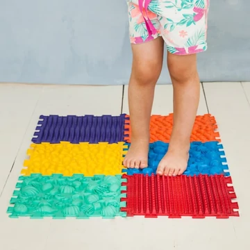 6 elemből álló "Tengerfenék" Puzzle masszázs szőnyeg