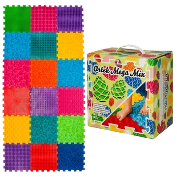 Mega Mix 18 elemből álló puzzle ortopédiai masszázs szőnyeg