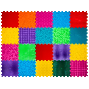 Puzzle Mix 20 elemből álló ortopédiai masszázs szőnyeg