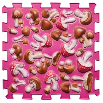 Gomba Puzzle Színes Rózsaszín 1 elemből álló masszázs szőnyeg