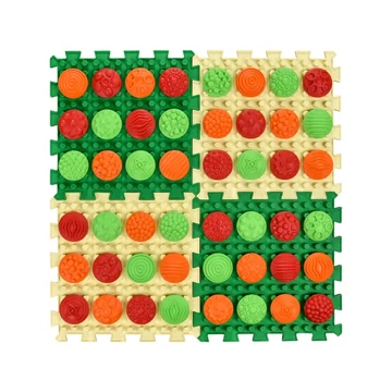 Mix Puzzle 4 elemből álló masszázs szőnyeg + 4 készlet „Minta” modul-rész