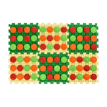 Mix Puzzle 6 elemből álló masszázs szőnyeg + 6 készlet „Minta” modul-rész