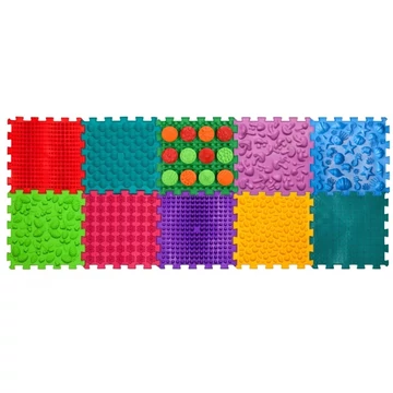 Mix Puzzle 10 elemből álló masszázs szőnyeg + „Minták” ajándékba