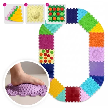 Multi Mix masszázs szőnyeg 12 elem + 8 szektor