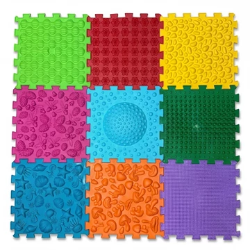 Megújult  Mix Puzzle 9 elemből álló masszázs szőnyeg