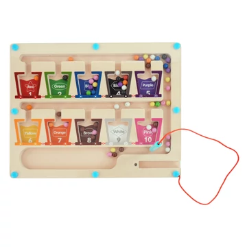 Montessori golyóvezető színválogató
